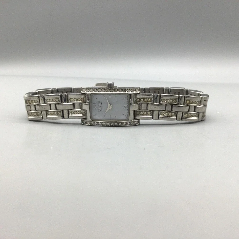 Citizen Eco-Drive Womens Watch 15mm Crystals G620-S028710 Stainless 6.5